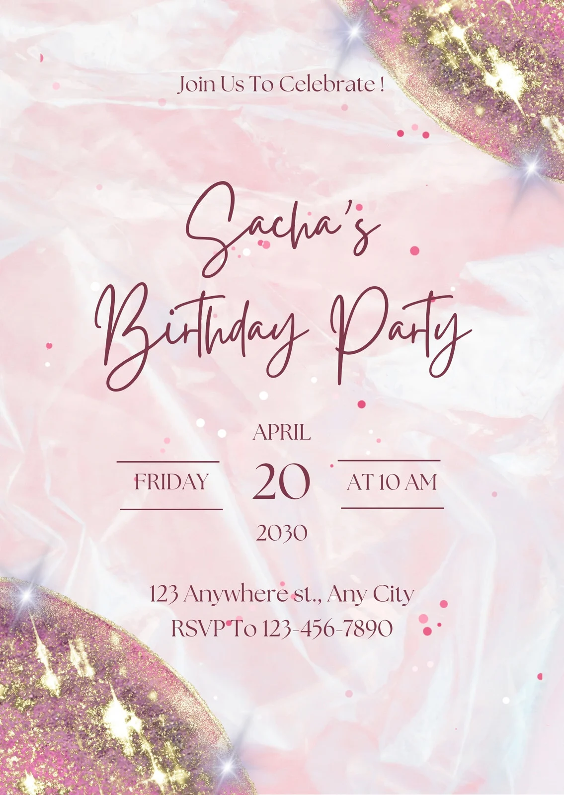 Editable Free Printable Birthday Invitation Templates Editable Free Printable Birthday Invitation Templates