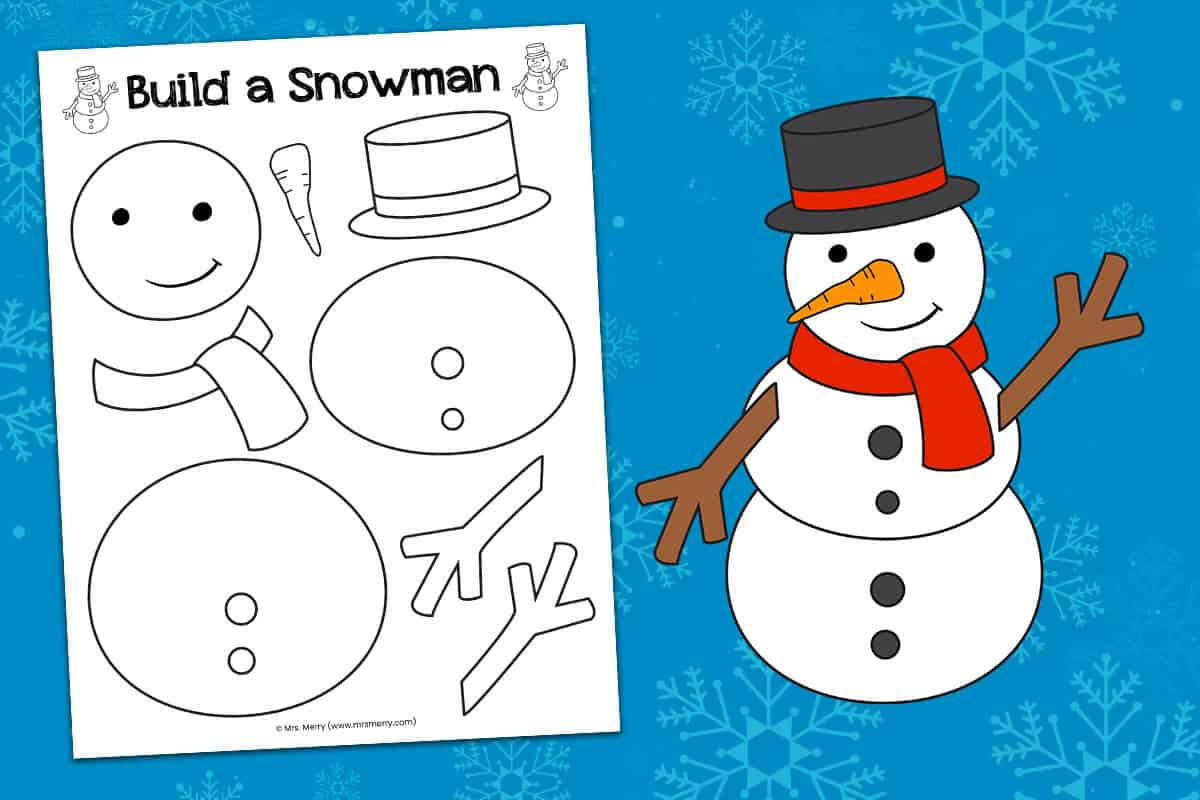 Build A Snowman Free Printables Activity