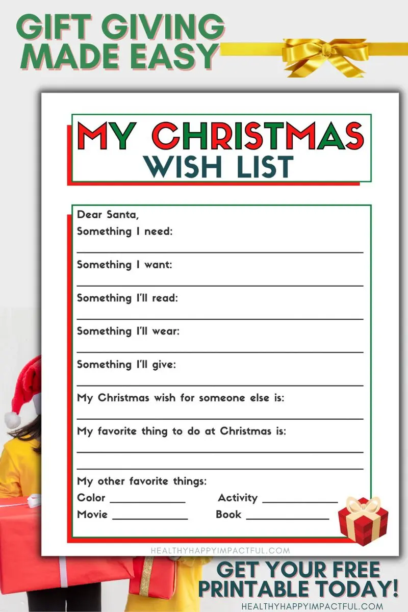 Christmas Wish List Santa