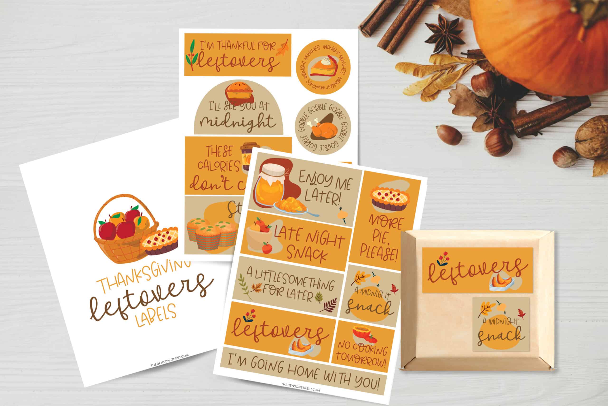Free Printable Thanksgiving Leftover Labels