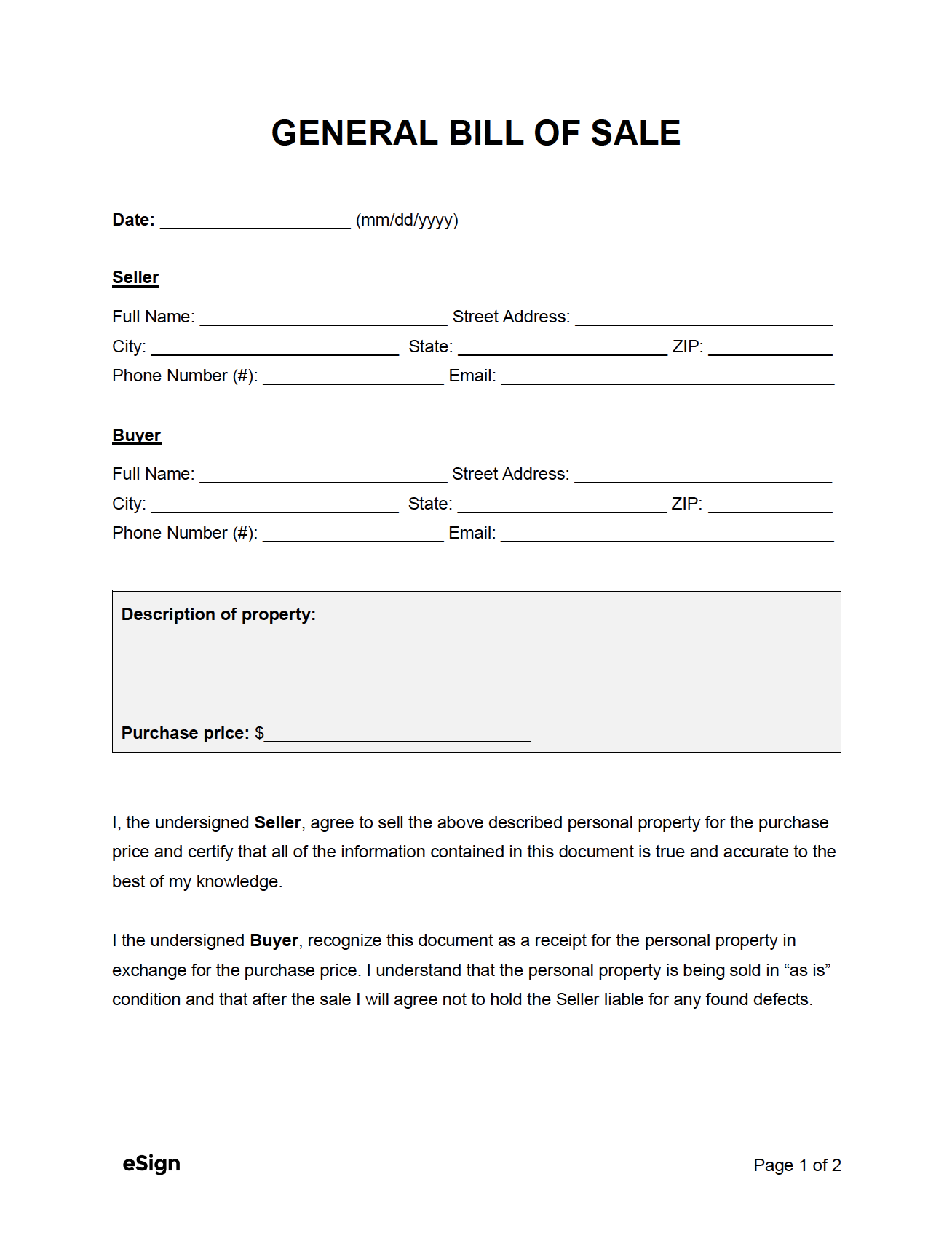 bill of sale form free printable bill of sale form free printable