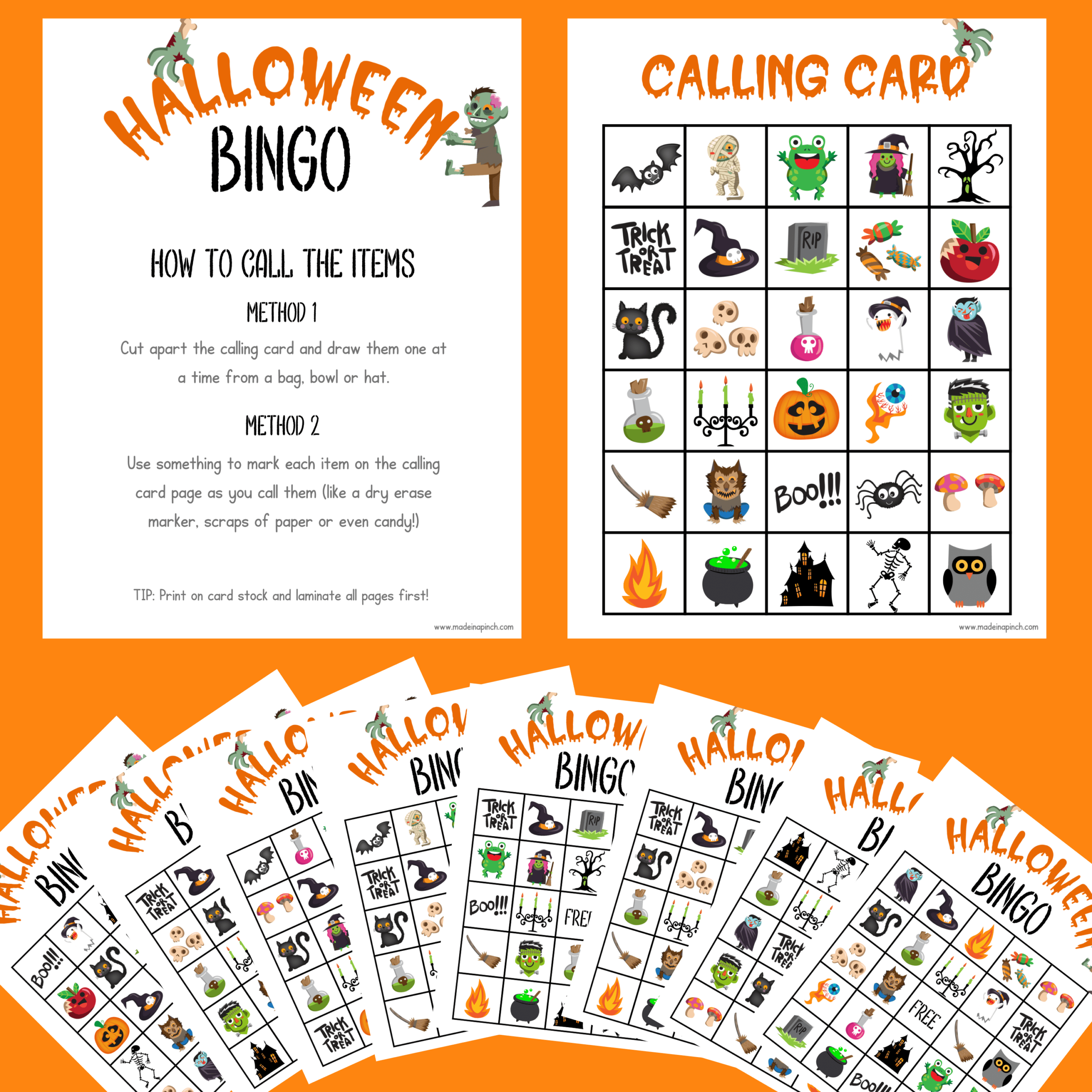 Halloween Bingo Square Mockup For Heather Halloween Bingo Square Mockup For Heather
