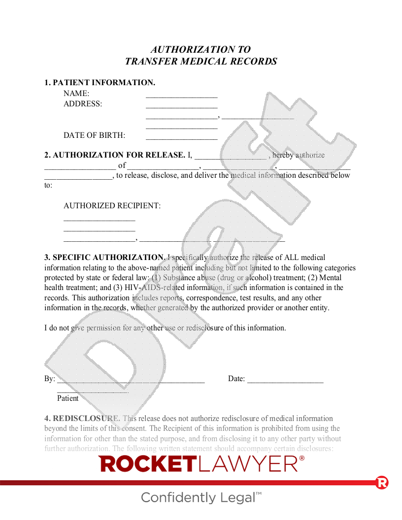 Printable Release Of Medical Records Form Printable Release Of Medical Records Form