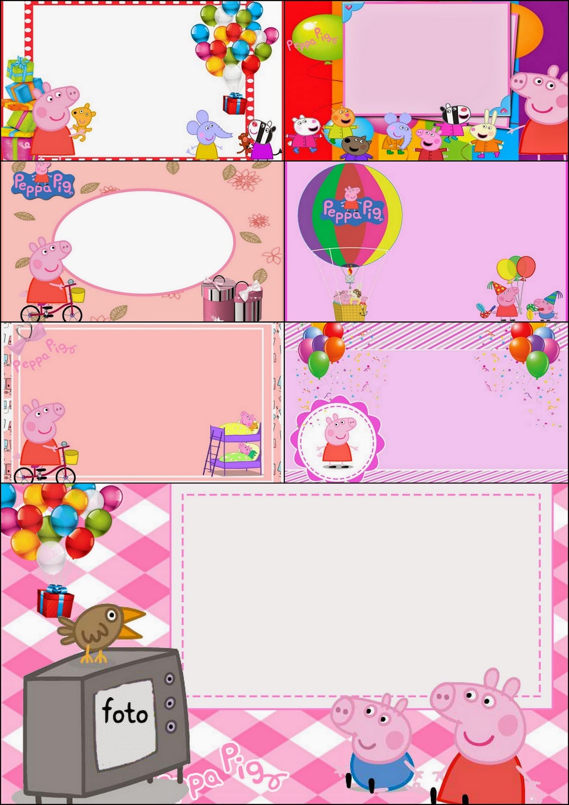 Peppa Pig Free Printable Invitations